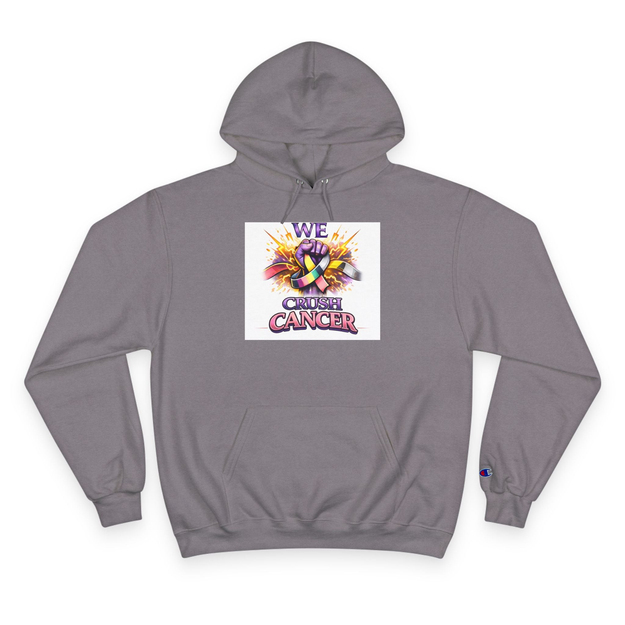 Champion Hoodie — “We Champion Cancer” Supportive Awareness Pullover