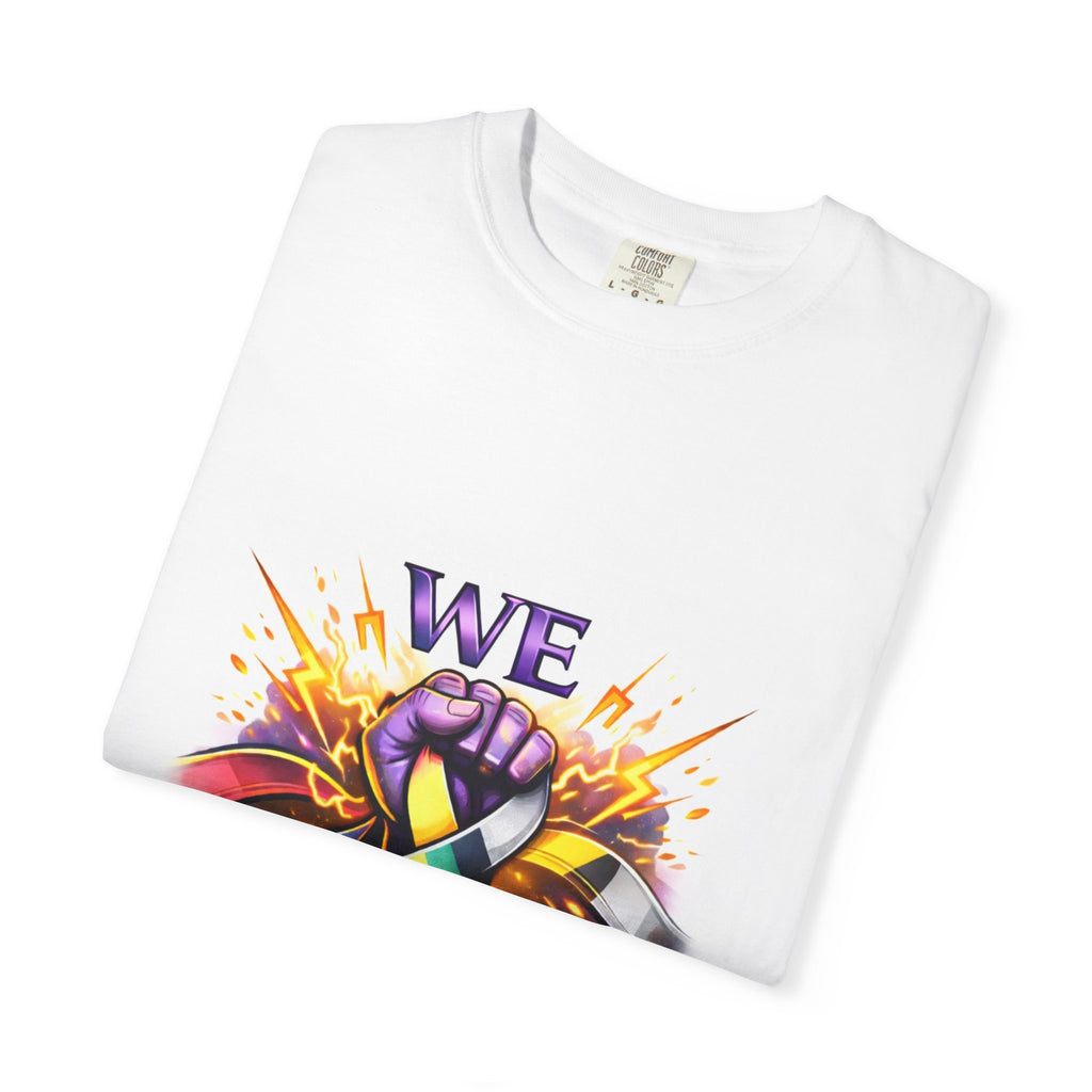 We Crush Cancer T-Shirt — Cancer Awareness Ribbon Tee ("No One Has to Fight Alone")