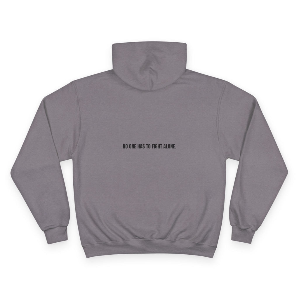 Champion Hoodie — “We Champion Cancer” Supportive Awareness Pullover