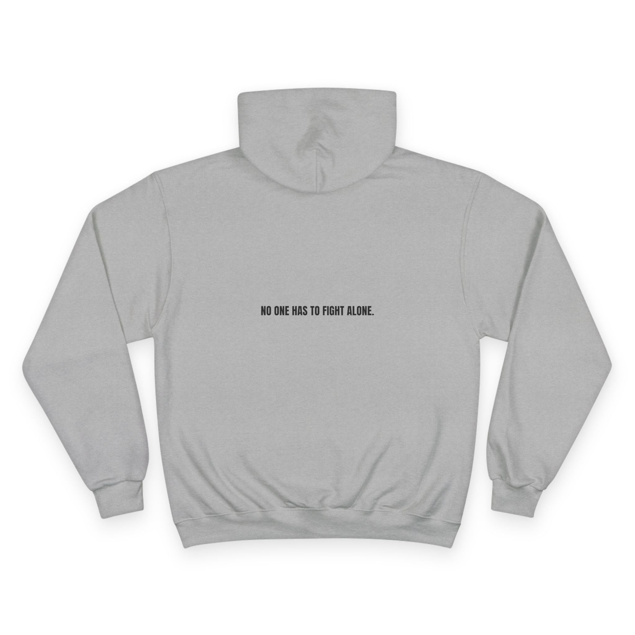 Champion Hoodie — “We Champion Cancer” Supportive Awareness Pullover