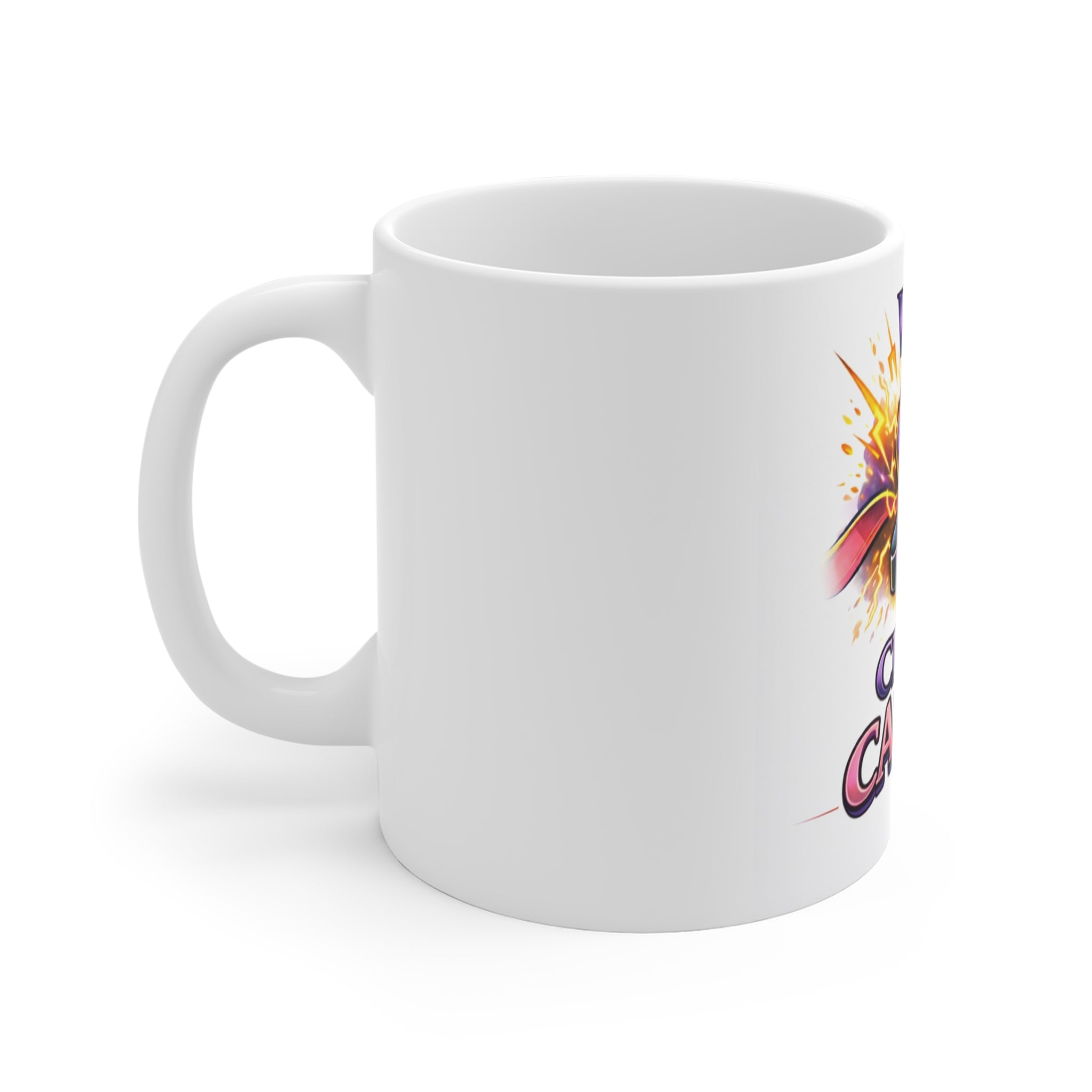We Crush Cancer Mug – Cancer Awareness Ribbon Coffee Cup