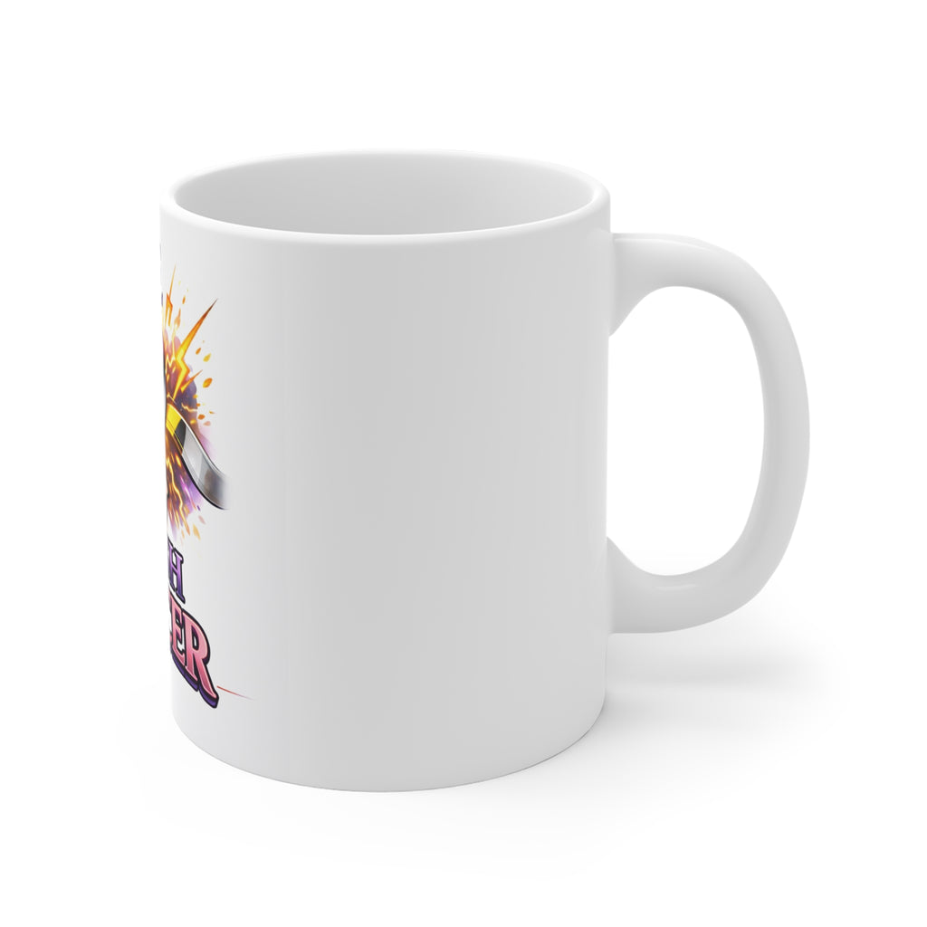We Crush Cancer Mug – Cancer Awareness Ribbon Coffee Cup
