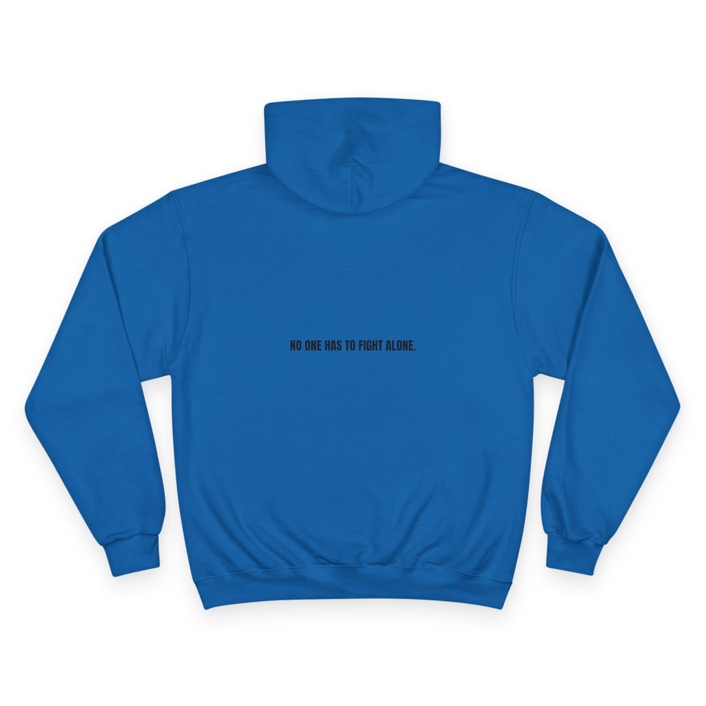 Champion Hoodie — “We Champion Cancer” Supportive Awareness Pullover