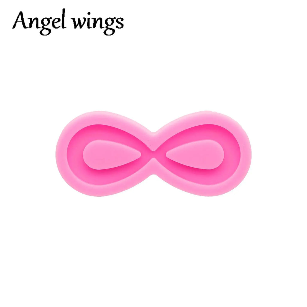 Cancer Molds!-DY0107 Silicone Bow/Breast Cancer Molds, Crown/Music notes Keychain Crafts Epoxy DIY Resin art Mold, Fondant Chocolate Cake Mold