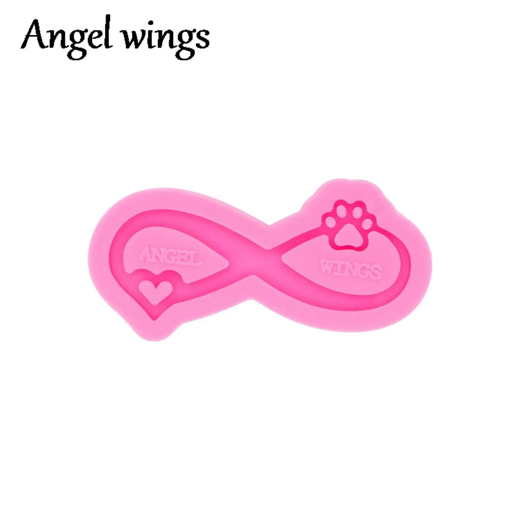 Cancer Molds!-DY0107 Silicone Bow/Breast Cancer Molds, Crown/Music notes Keychain Crafts Epoxy DIY Resin art Mold, Fondant Chocolate Cake Mold