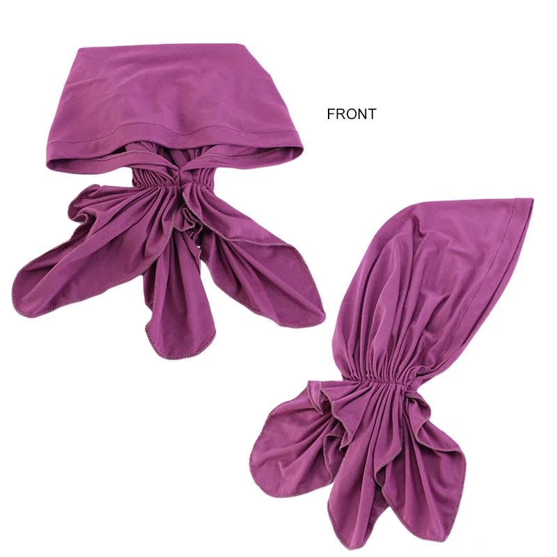 Cancer Pre-Tied Scarf Ladies Chemo Cap Women Headwear Headscarf Wrap Cancer Bandanas Hair Accessories
