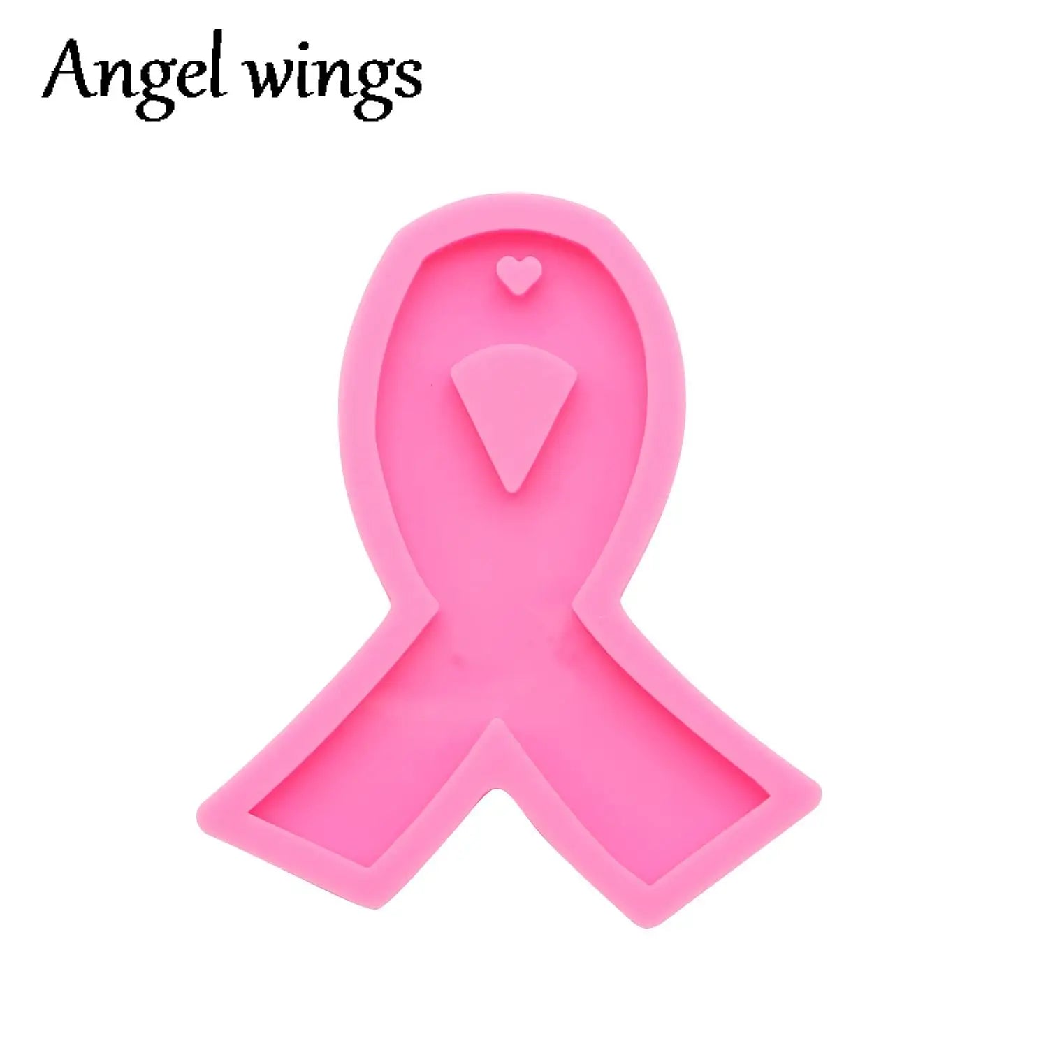 Cancer Molds!-DY0107 Silicone Bow/Breast Cancer Molds, Crown/Music notes Keychain Crafts Epoxy DIY Resin art Mold, Fondant Chocolate Cake Mold