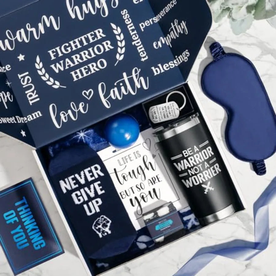 MALE CANCER GIFT SET- Get Well Soon Gifts for Men After Surgery Cancer Gifts for Men Chemo Care Package Get Well Gift Basket for Sick Friends Thinkin