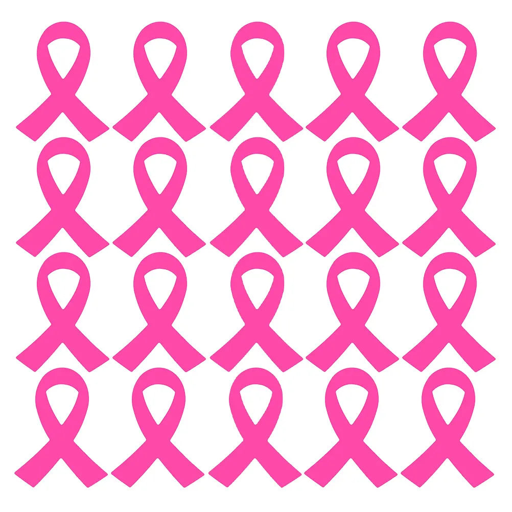 320 PIECE Pink Ribbon Stickers Breast Cancer Awareness DIY Decorative Promotional Decals for Water Bottles Notebooks Windows