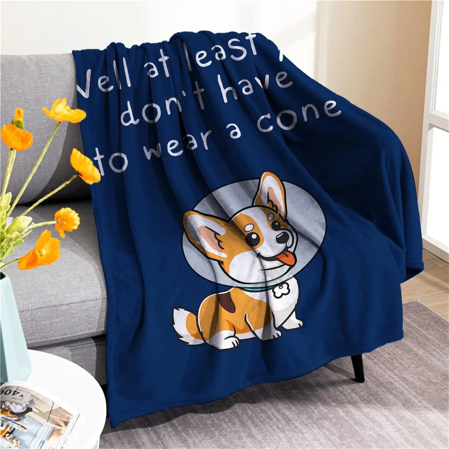 Get Well Gifts for Women/Men After Surgery,  Get Well Blanket. At least you don't have to wear a cone