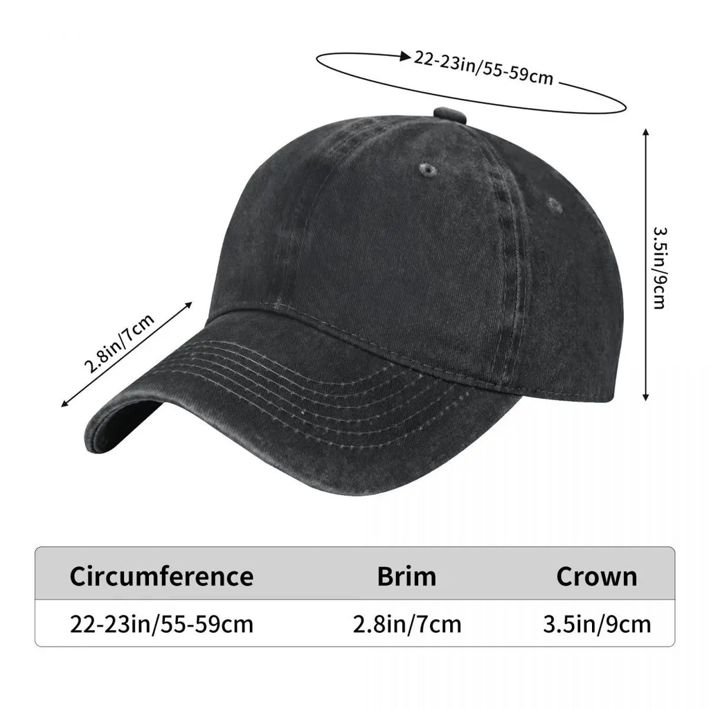 Faith Breast Cancer Awareness Ribbon Denim Washed Baseball Cap Casual Adjustable Adult Hat