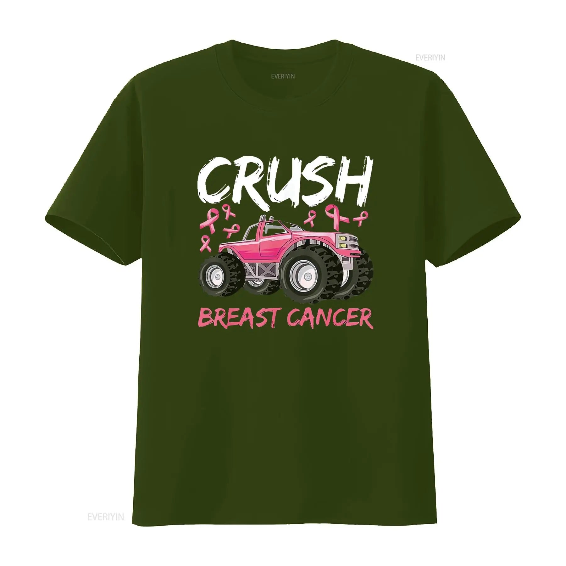 Mens Boys Breast Cancer Awareness T Shirt For Kids Toddlers Black Small vintage Washed homme Slightly Versatile