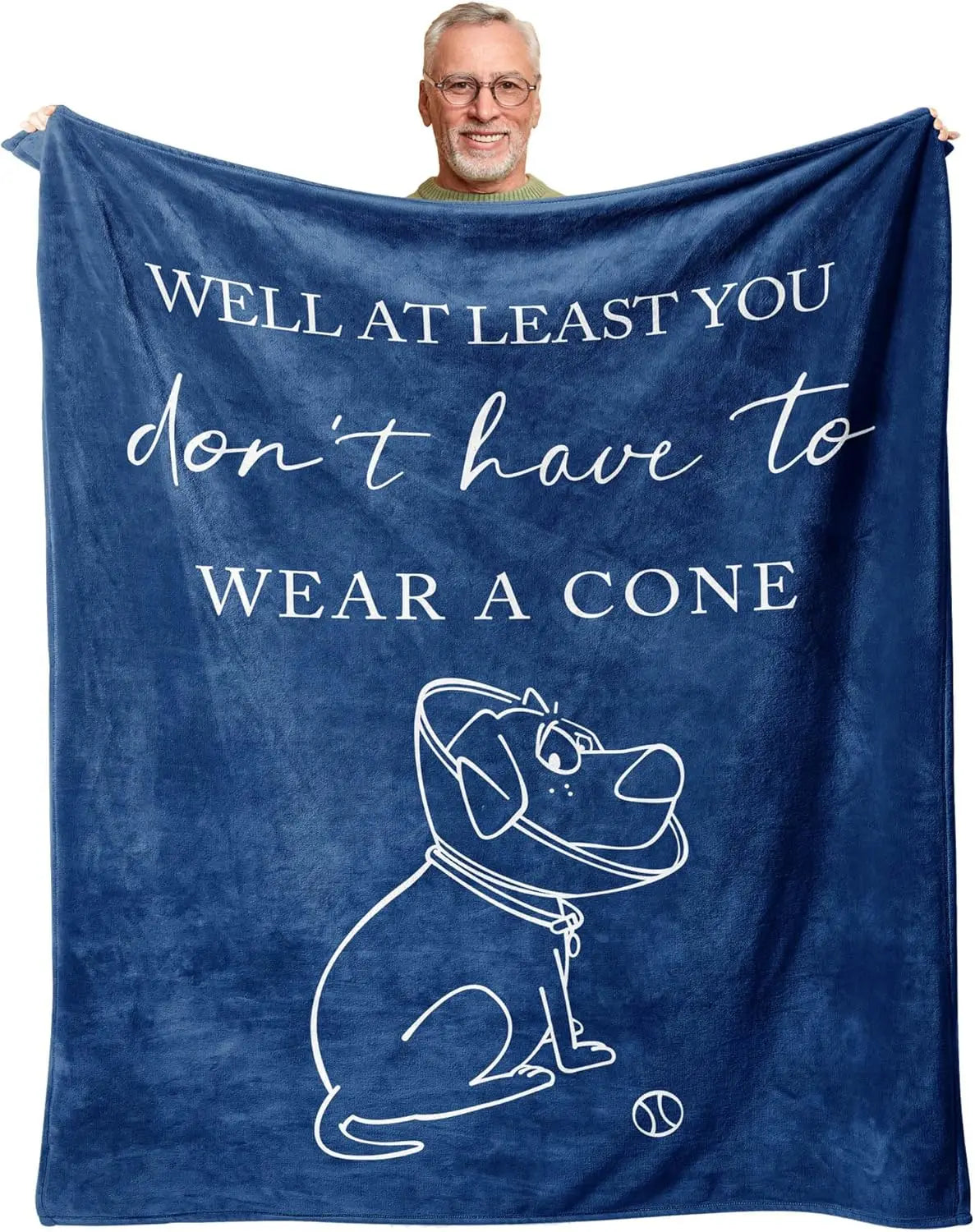 Get Well Gifts for Women/Men Blanket Blue, Get Well Soon/Feel Better/Surgery Recovery/Cheer Up Gifts for Women, at cone