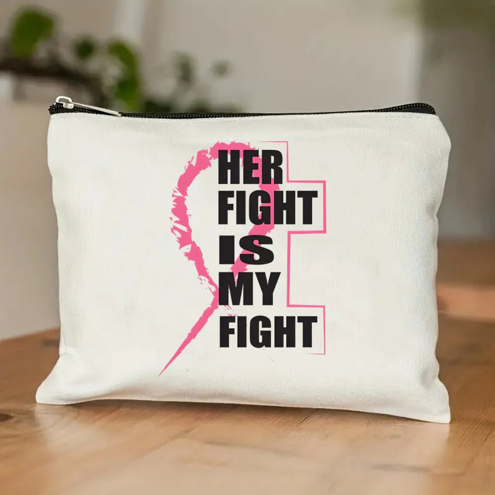 October Pink Breast Cancer Awareness Pattern Bag Set, Lightweight Large Capacity Tote Bag, Party Gift Handbag for Girls