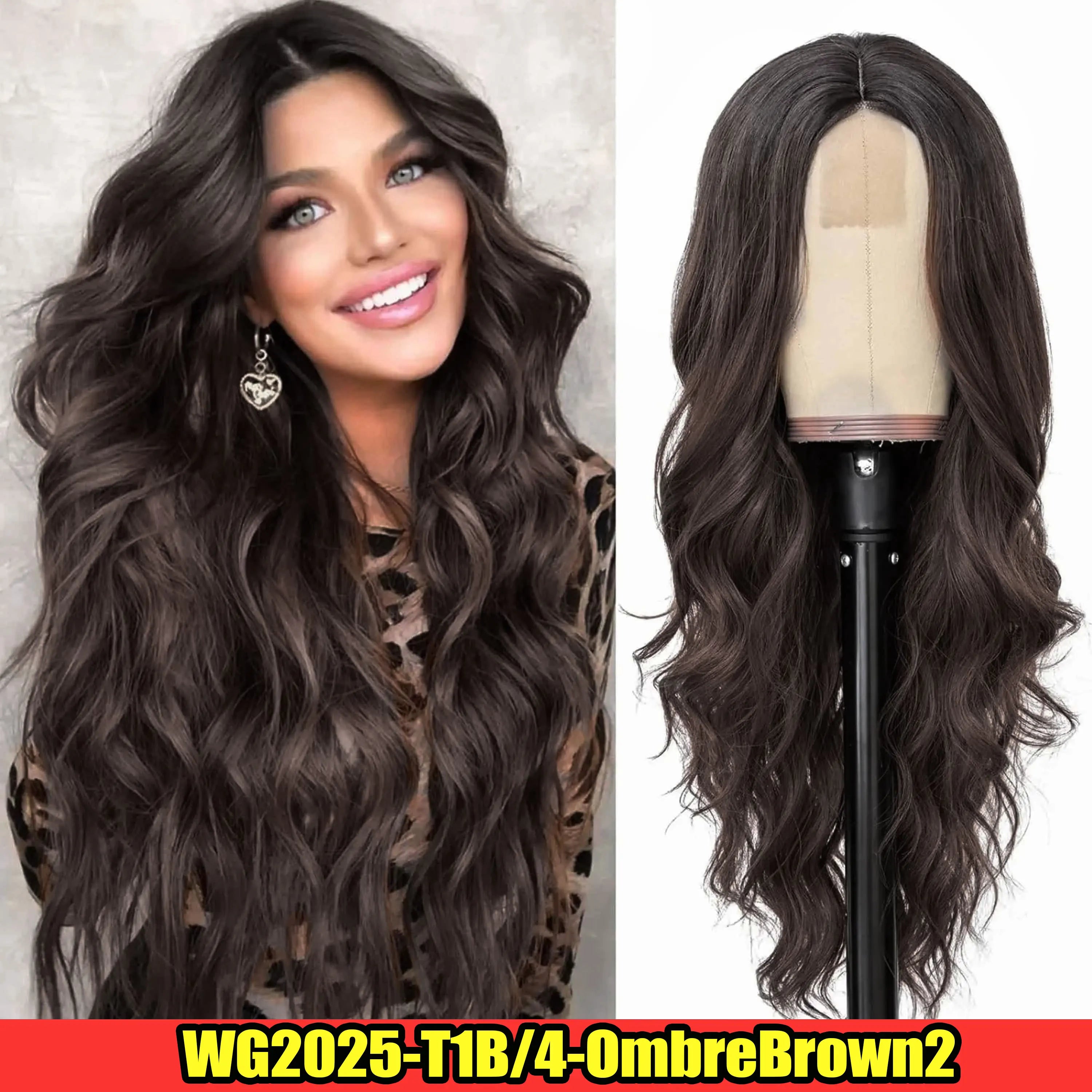 Blonde Women's Wigs Ombre Blonde Curly Wig Wig Ladies Synthetic