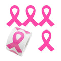 320 PIECE Pink Ribbon Stickers Breast Cancer Awareness DIY Decorative Promotional Decals for Water Bottles Notebooks Windows