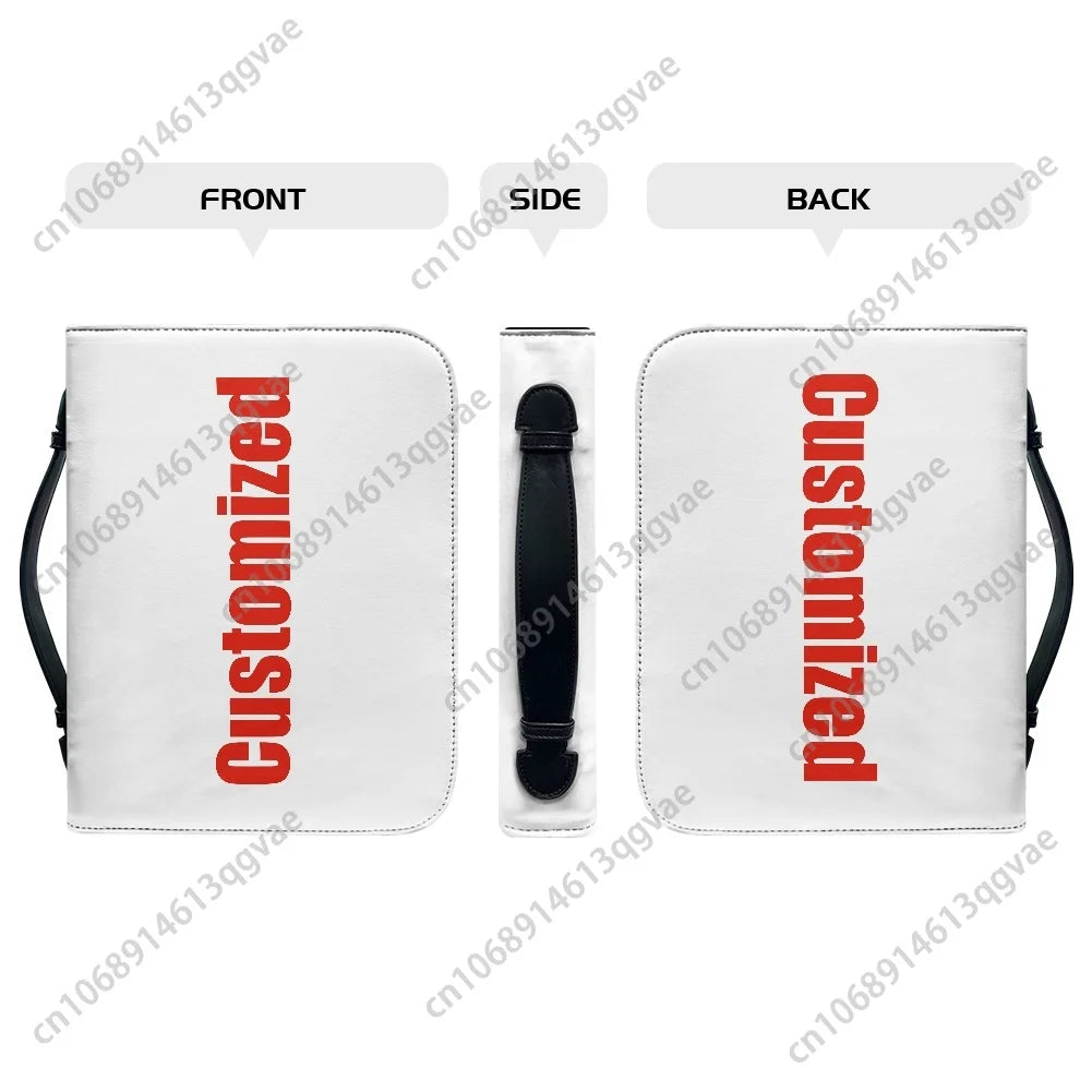 BIBLE HOLDER-Cancer Survivor Breast Cancer Custom Christian Gifts Covers Bible Pack Waterproof Leather Bag Pockets Package Case