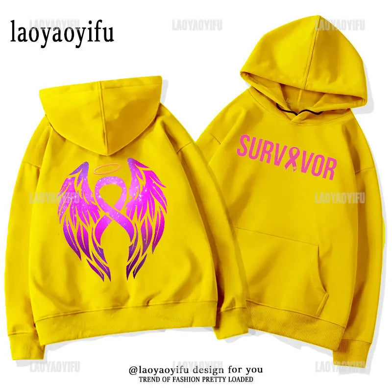 Breast Cancer Awareness Motivational Fighter Graphic Pullover BREAST CANCER AWARENESS Pink Ribbon Tree Woman Hoodies