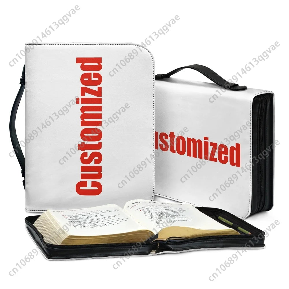 BIBLE HOLDER-Cancer Survivor Breast Cancer Custom Christian Gifts Covers Bible Pack Waterproof Leather Bag Pockets Package Case