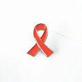 1pc/5pcs/10pcs Colorful Ribbon Broach Pin Bow Tie Symbol Icon Badge Pin Cancer Awareness Lapel Pin