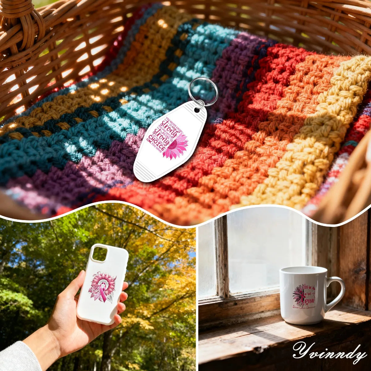 105 PCS/SETCaring For Breast Cancer UV DTF DIY Transfer Sticker  Can Be Decorated On Keychains, Cups Only The Transfer Sticker