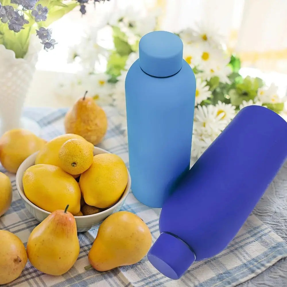 Set of 16 Stainless Steel Insulated 17oz Vacuum Water Bottles - CAN BE USED WITH DECALS WE SELL- WATER Bottles for Travel, Team, Office