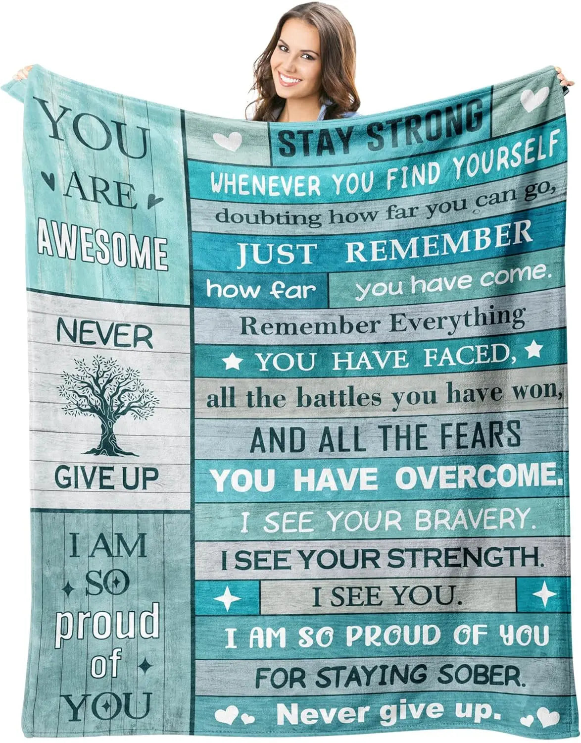 Get Well Gifts for Women/Men Blanket Blue, Get Well Soon/Feel Better/Surgery Recovery/Cheer Up Gifts for Women, at cone
