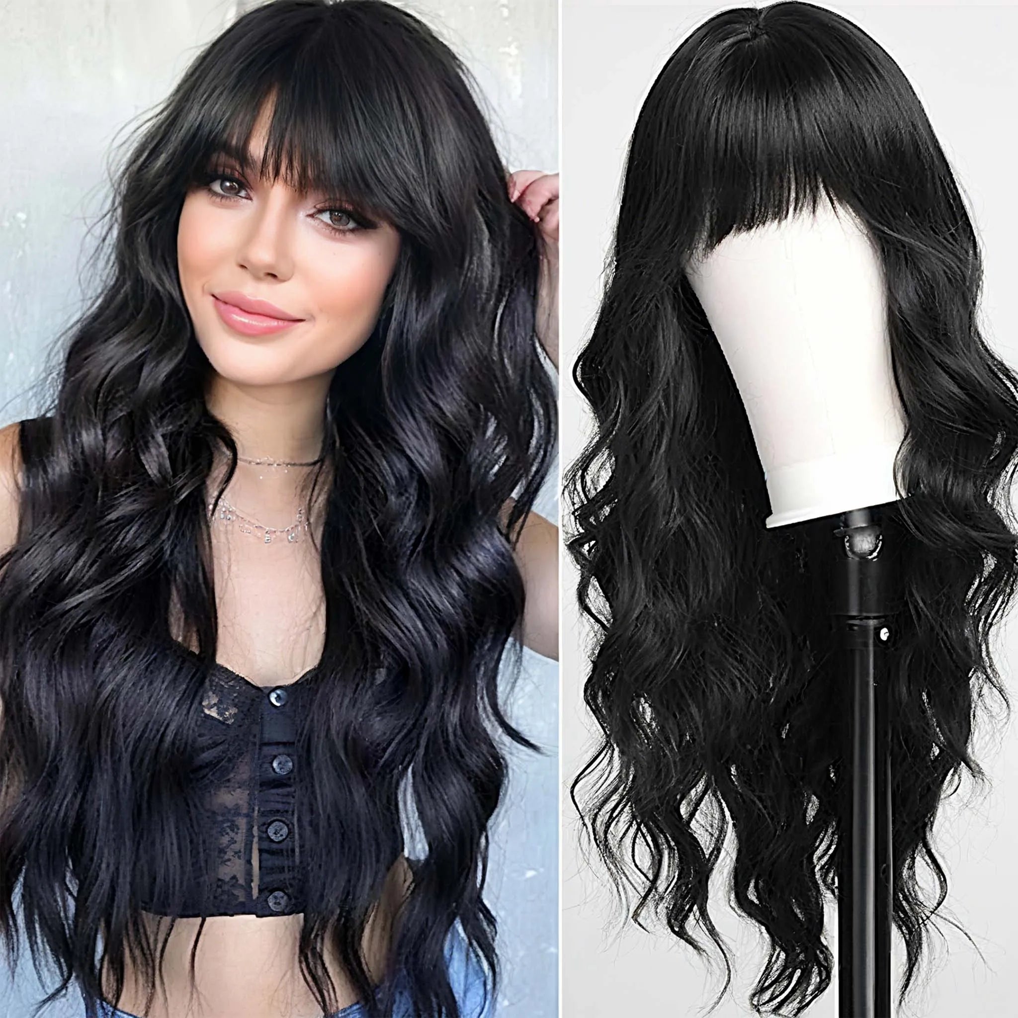 Blonde Women's Wigs Ombre Blonde Curly Wig Wig Ladies Synthetic