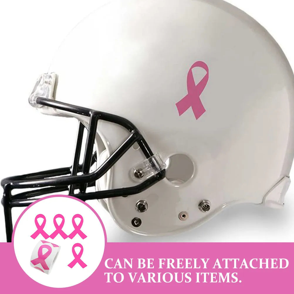 320 PIECE Pink Ribbon Stickers Breast Cancer Awareness DIY Decorative Promotional Decals for Water Bottles Notebooks Windows