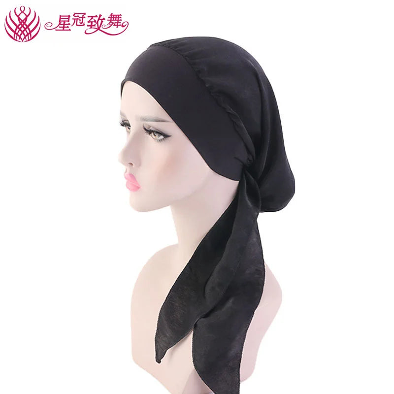 Elastic Wide-Band Boho Print Head Scarf, Sleep Cap & Hair Wrap for Women