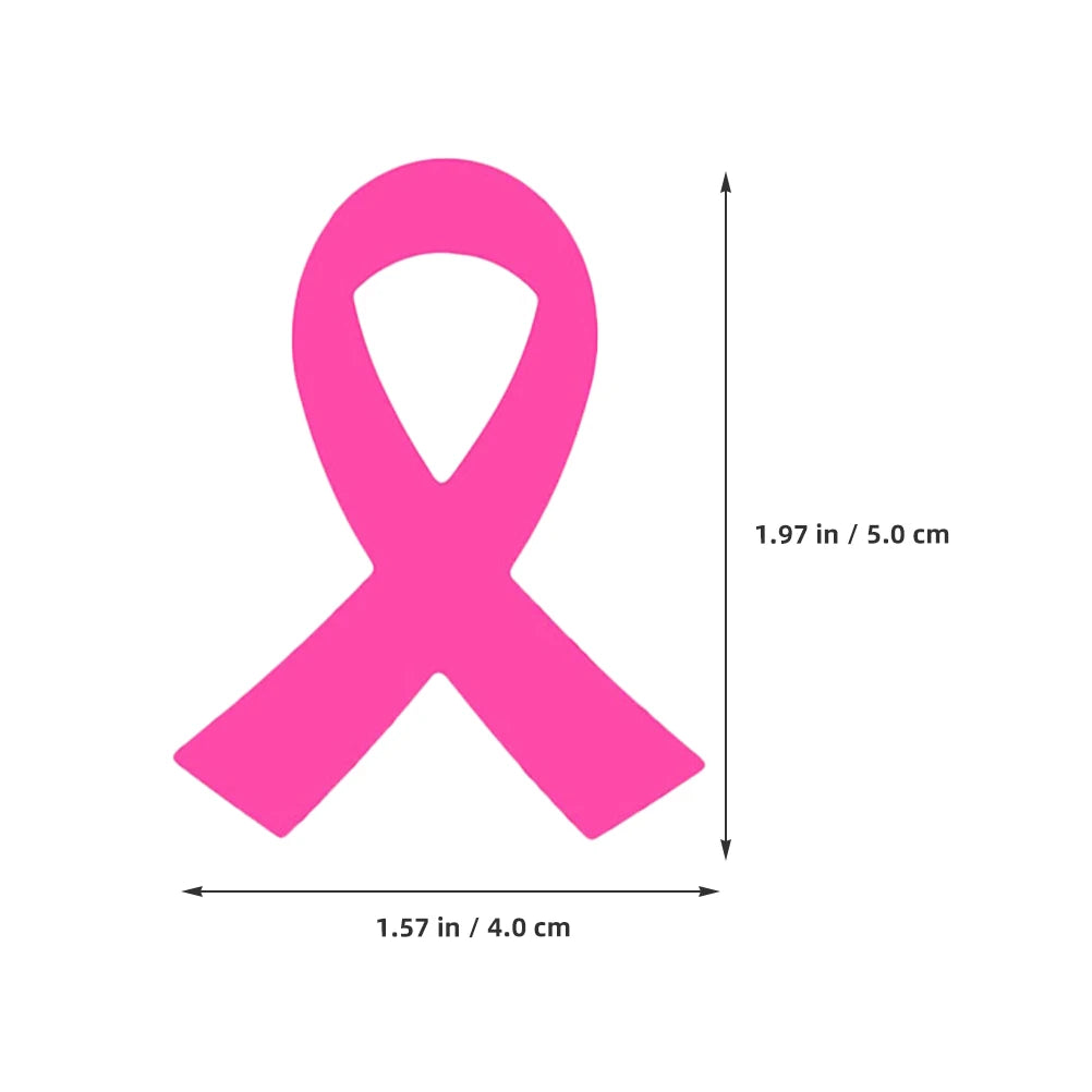 320 PEICES! Pink Ribbon Stickers Breast Cancer Awareness Decorative Decals for Women Girls Events Public Welfare Supplies