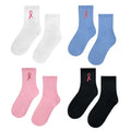 Ribbon Embroidered Breast Cancer Awareness Socks, Cozy Soft Crew Socks, Great Gifts For Ladies, Youth, Sports Clubs & Family