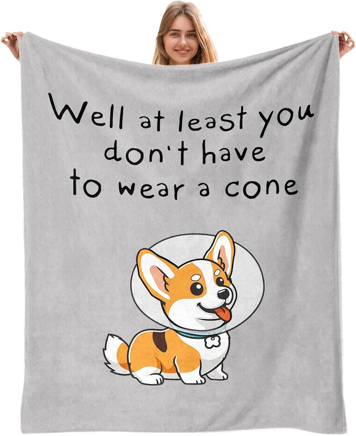 Get Well Gifts for Women/Men After Surgery,  Get Well Blanket. At least you don't have to wear a cone