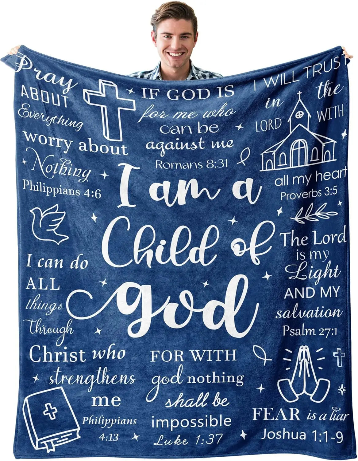 Get Well Gifts for Women/Men Blanket Blue, Get Well Soon/Feel Better/Surgery Recovery/Cheer Up Gifts for Women, at cone