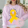Childhood Cancer Sweatshirt Cancer Support Crewneck Sweatshirt  Survivor Gift Cancer Awareness Gifts Autumn Clothes Long Sleeve