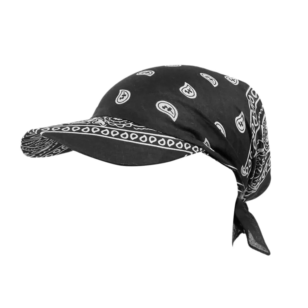 Fashion Hat Women Baseball Cap Sun Hats Headscarf Scarf Brim Caps Floral Print  with scarf or  Bandanas