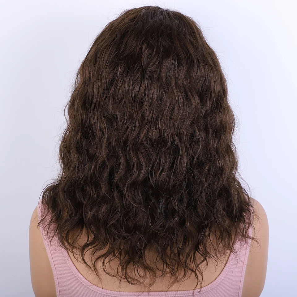Sleek 100% Real Ready To Wear Short Bodywave Brazilian Hair Wigs 2# Colored Hair Wigs 4# Brown Colored Human Hair Wigs For Women