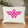October Pink Breast Cancer Awareness Pattern Bag Set, Lightweight Large Capacity Tote Bag, Party Gift Handbag for Girls