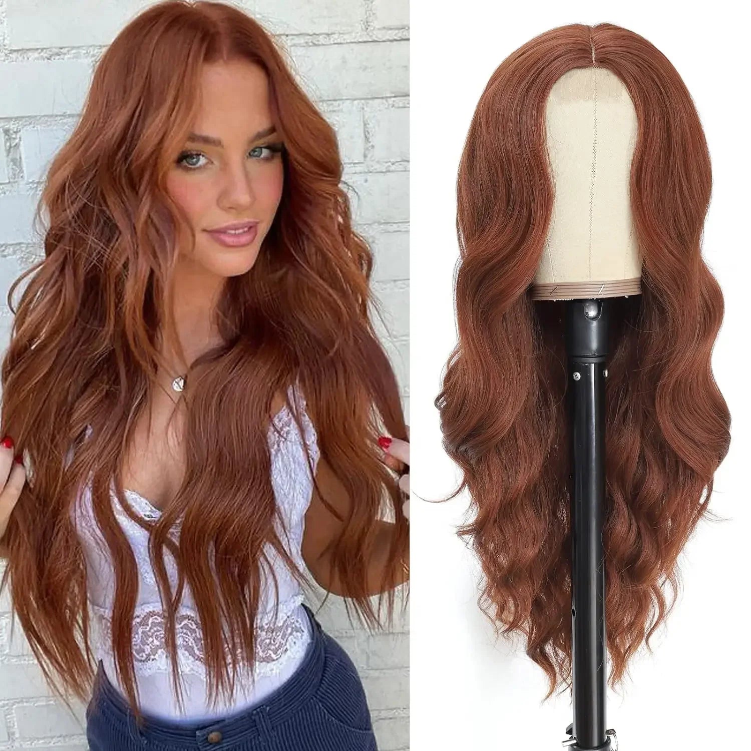 Blonde Women's Wigs Ombre Blonde Curly Wig Wig Ladies Synthetic