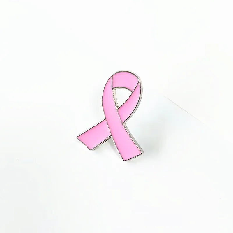 1pc/5pcs/10pcs Colorful Ribbon Broach Pin Bow Tie Symbol Icon Badge Pin Cancer Awareness Lapel Pin