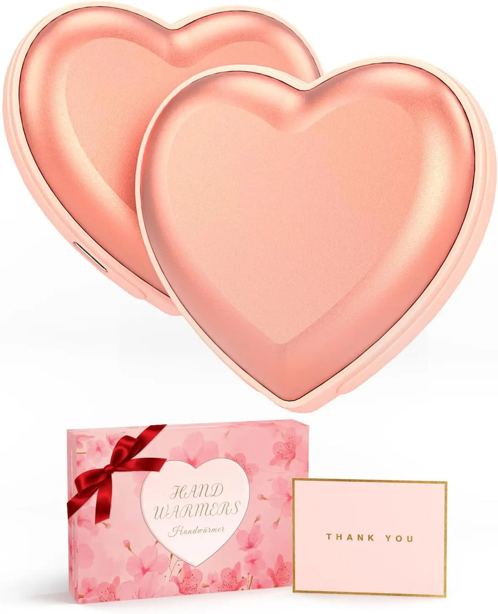 Treatment Hand Warmers Rechargeable - 2PCS Cute Heart-Shaped 5200mAh Electric Hand Warmer