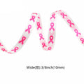 Breast Cancer Awareness Ribbon Pink Ribbon Printed Crafts Decorations Gift Wrapping Sewing