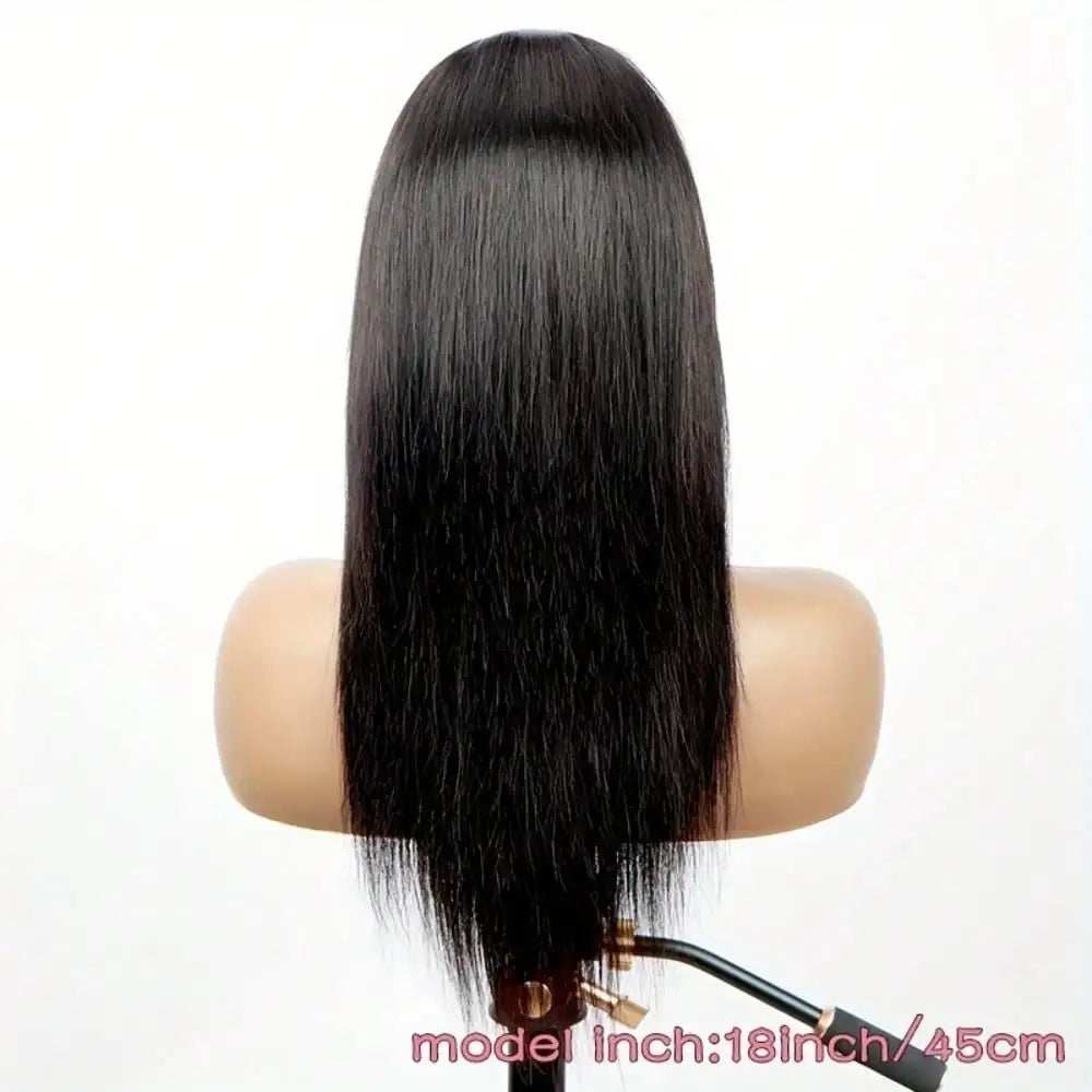 13x4 Straight HD Glueless Bob Human Hair Wig 250% Density Black Color Brazilian Human Hair Wig
