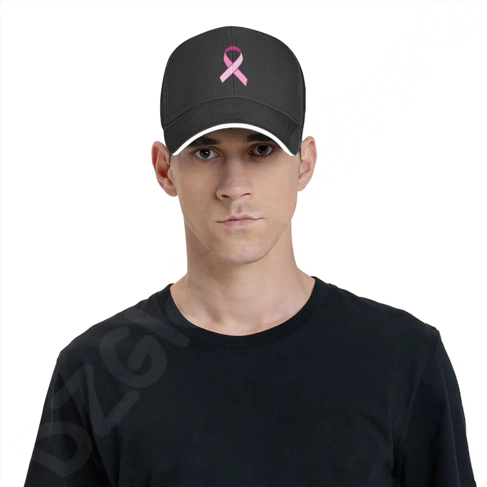 Pink Ribbon Support Breast Cancer Baseball Caps Women Casual Sun Protection Hats Unisex Adjustable Trucker Hat Dropshipping
