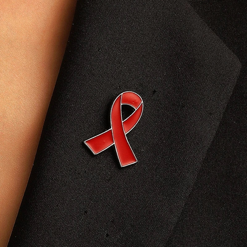 1pc/5pcs/10pcs Colorful Ribbon Broach Pin Bow Tie Symbol Icon Badge Pin Cancer Awareness Lapel Pin