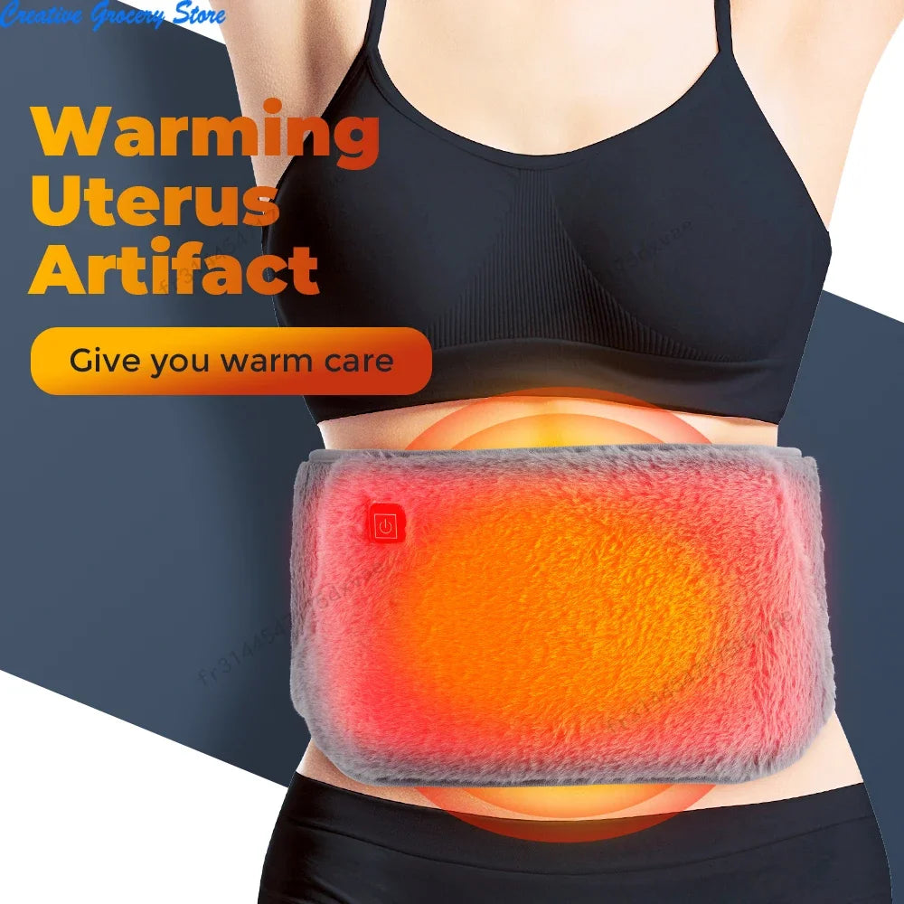 Electric Heating Period Cramp Belt 3 Levels Temperature Adjustable Comfort Heating Pads Stomach Abdominal Warm Palace Belt