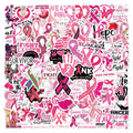 10/55/110PCS Breast Cancer Prevent Stickers Funny Graffiti Sticke DIY Cartoon Decals Scrapbook Luggage Laptop Phone Guitar Bike