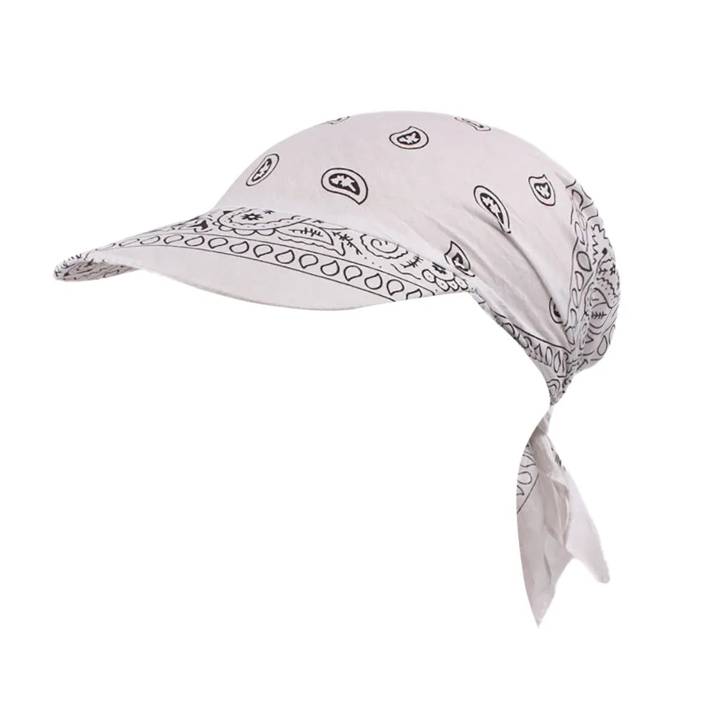 Fashion Hat Women Baseball Cap Sun Hats Headscarf Scarf Brim Caps Floral Print  with scarf or  Bandanas