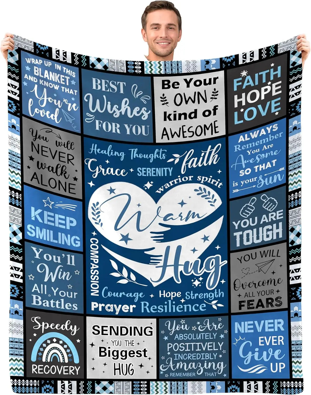 Get Well Gifts for Women/Men After Surgery,  Get Well Blanket. At least you don't have to wear a cone