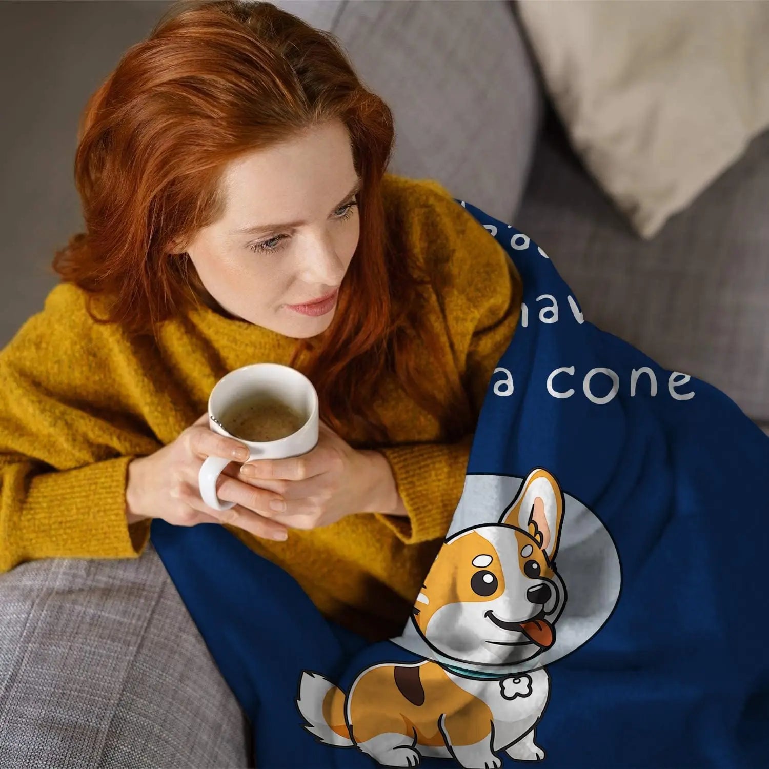 Get Well Gifts for Women/Men After Surgery,  Get Well Blanket. At least you don't have to wear a cone